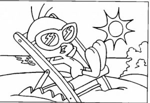 Online Beach Coloring Pages   CJUZH