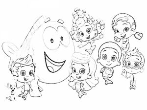 Online Bubble Guppies Coloring Pages   357849