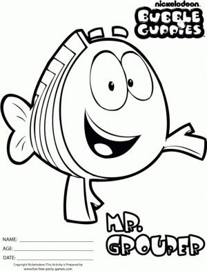 Online Bubble Guppies Coloring Pages   358878
