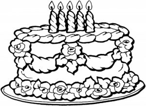 Online Cake Coloring Pages to Print   swsyq