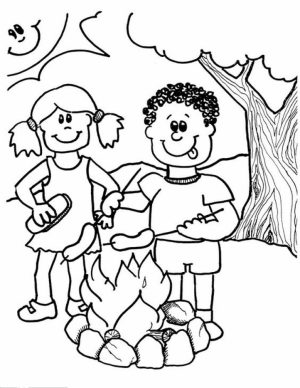 Online Camping Coloring Pages   61800