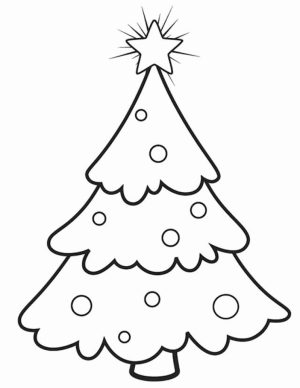 Online Christmas Tree Coloring Pages   40114