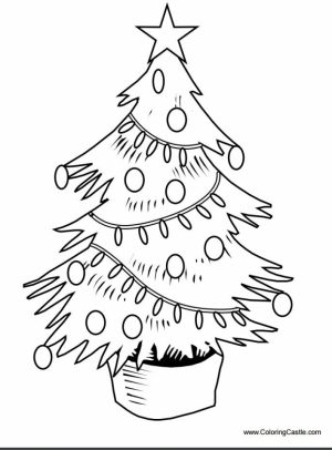 Online Christmas Tree Coloring Pages   70974