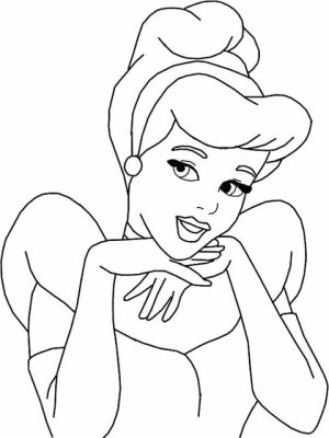 Online Cinderella Coloring Pages   45555