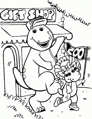 Online Coloring Pages of Barney and Friends for Kids   33856