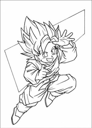 Online DBZ Coloring Pages   61800
