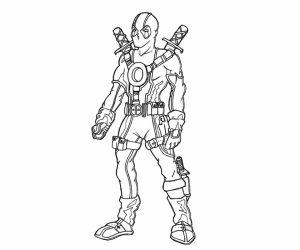 Online Deadpool Coloring Pages   883930