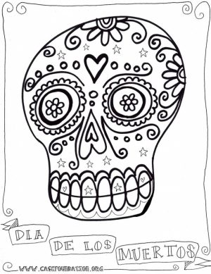 Online Dia De Los Muertos Coloring Pages   6q190