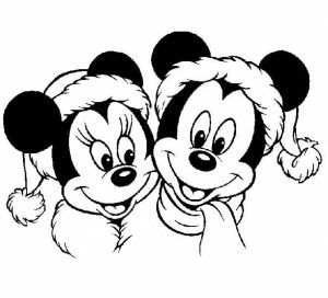 Online Disney Christmas Coloring Pages to Print   B9149