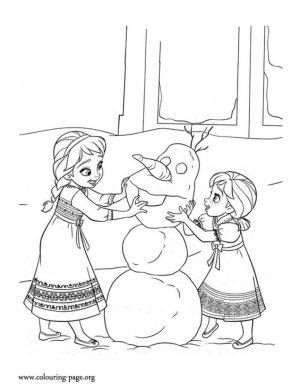 Online Disney Coloring Pages of Frozen Princess Anna   85718