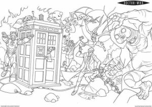 Online Doctor Who Coloring Pages for Kids   OS92R
