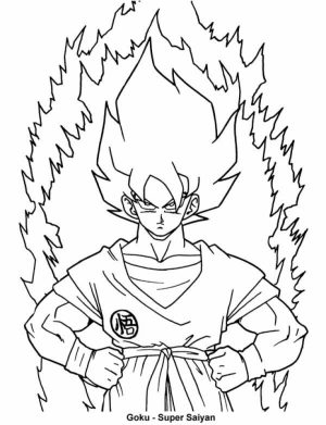 Online Dragon Ball Z Coloring Pages   42198