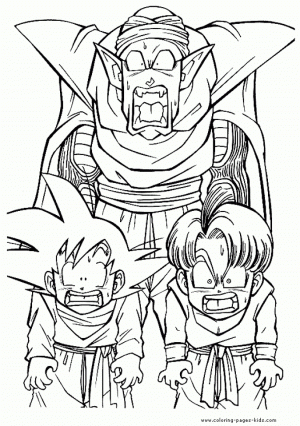 Online Dragon Ball Z Coloring Pages   55800