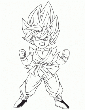 Online Dragon Ball Z Coloring Pages   73988