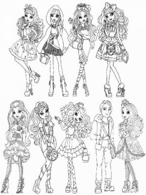 Online Ever After High Coloring Pages   28344