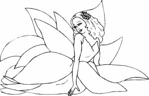 Online Fairy Coloring Pages   79601