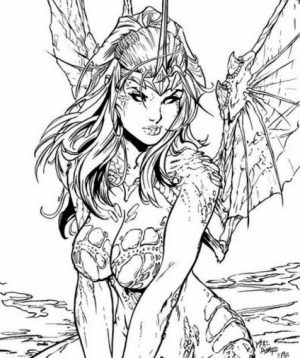 Online Fairy Coloring Pages   8754