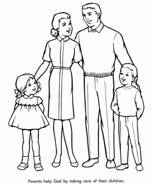 Online Family Coloring Pages for Kids   sz5em