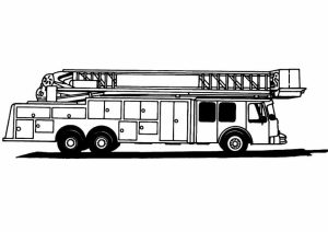 Online Fire Truck Coloring Page for Kids   51259