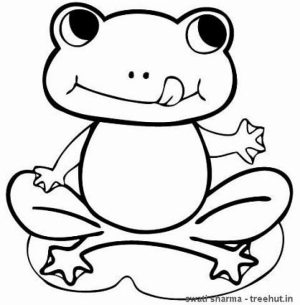 Online Frog Coloring Pages to Print   B9149
