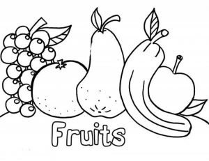 Online Fruit Coloring Pages   61145