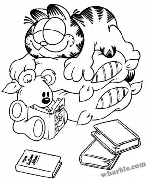 Online Garfield Coloring Pages for Kids   OS92R