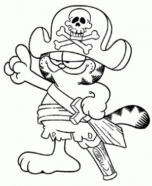 Online Garfield Coloring Pages to Print   B9149