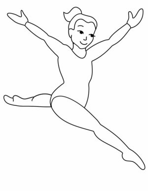 Online Gymnastics Coloring Pages   a9m0j