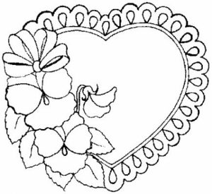 Online Hearts Coloring Pages to Print   B9149