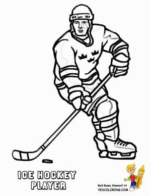 Online Hockey Coloring Pages   60096