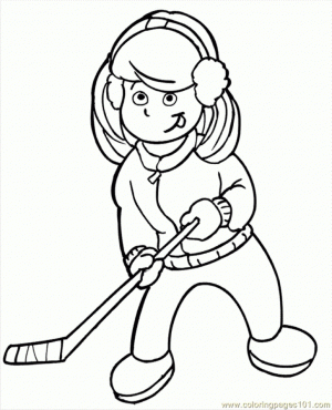 Online Hockey Coloring Pages   78742