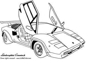 Online Lamborghini Coloring Pages   61800