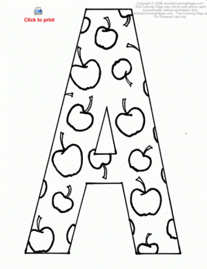 Online Letter Coloring Pages to Print   aycRt
