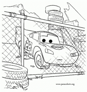 Online Lightning McQueen Coloring Pages   358887