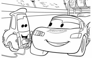 Online Lightning McQueen Coloring Pages   883936