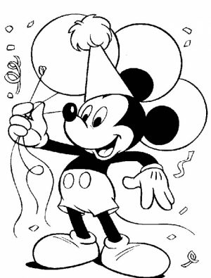 Online Mickey Mouse Coloring Page   60096