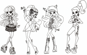 Online Monster High Coloring Pages   289289