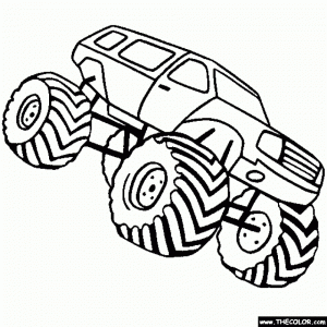 Online Monster Truck Coloring Pages   40610