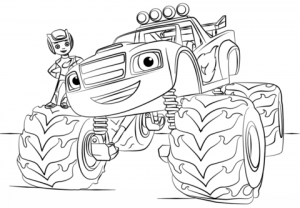 Online Monster Truck Coloring Pages   70345