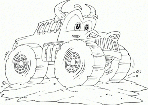Online Monster Truck Coloring Pages   82297