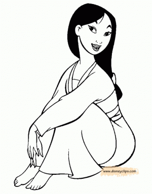 Online Mulan Coloring Pages   6q186