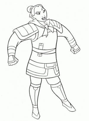Online Mulan Coloring Pages   f8shy