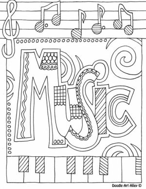 Online Music Coloring Pages for Kids   57070