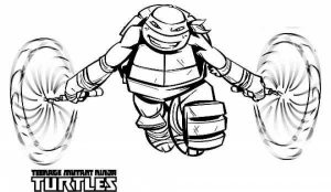 Online Ninja Turtle Coloring Page   37425