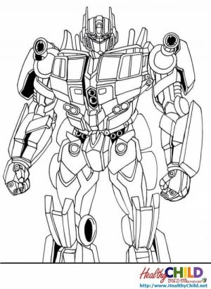 Online Optimus Prime Coloring Page to Print   swsyq
