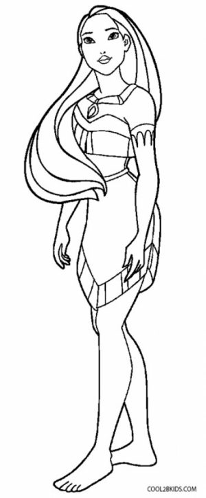 Online Pocahontas Coloring Pages to Print   B9149