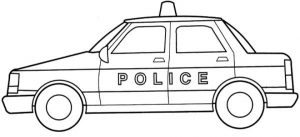 Online Police Car Coloring Pages   28344