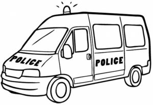 Online Police Car Coloring Pages   43569