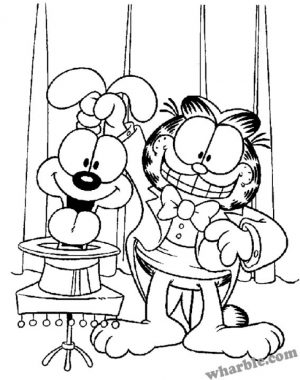 Online Printable Garfield Coloring Pages   4G45S