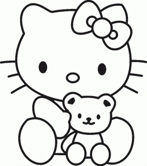 Online Printable Kitty Coloring Pages   49290